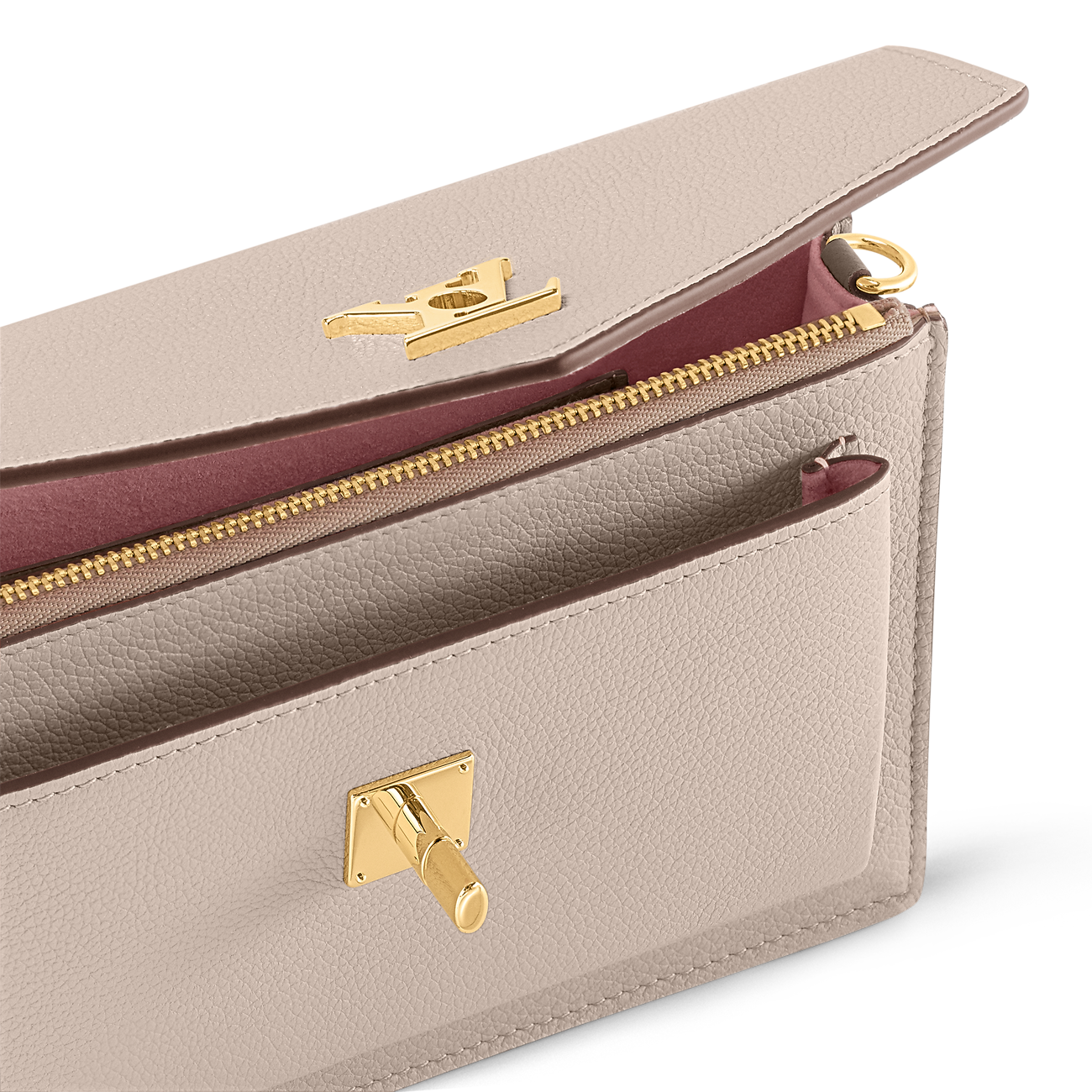 Mylockme Chain Pochette Lockme Leather Women Small Leather Goods